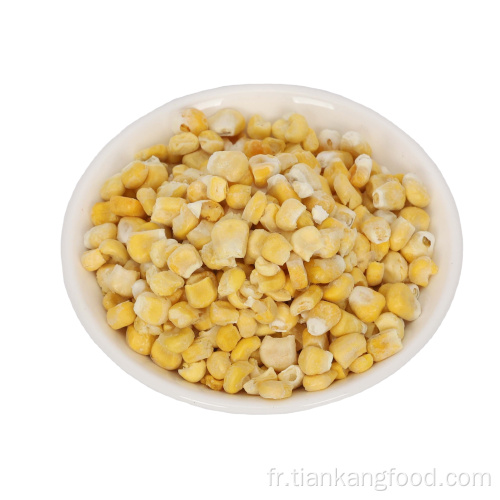 Grains de maïs super sucré surgelé
